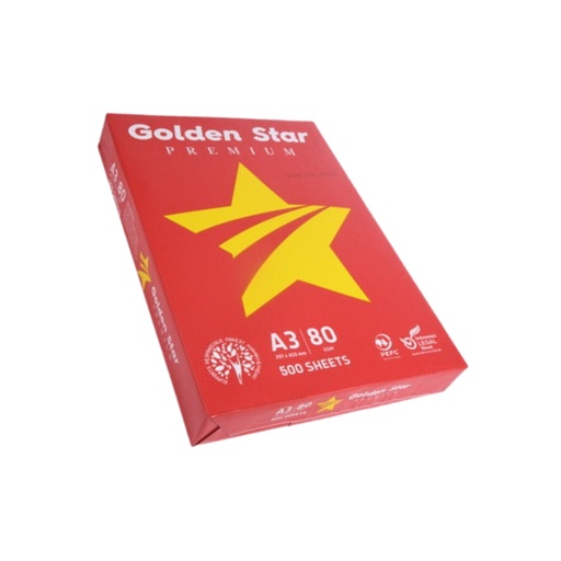 [2017124] A3 Paper Golden Star 80GSM,500SH,1REAM