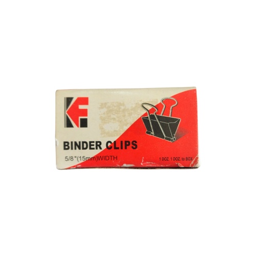 Binder Clips KF 15mm 12pc