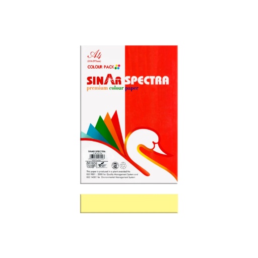 [APP54] A4 Spectra Color Paper 80gsm Yellow