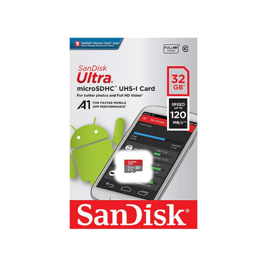SanDisk Ultra 32GB Micro 100speed Memory Card