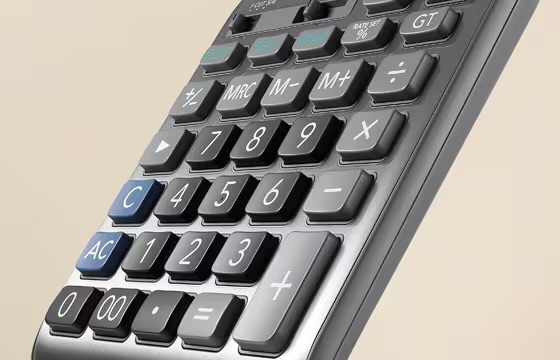 CASIO, CALCULATOR NO.MS-100FM