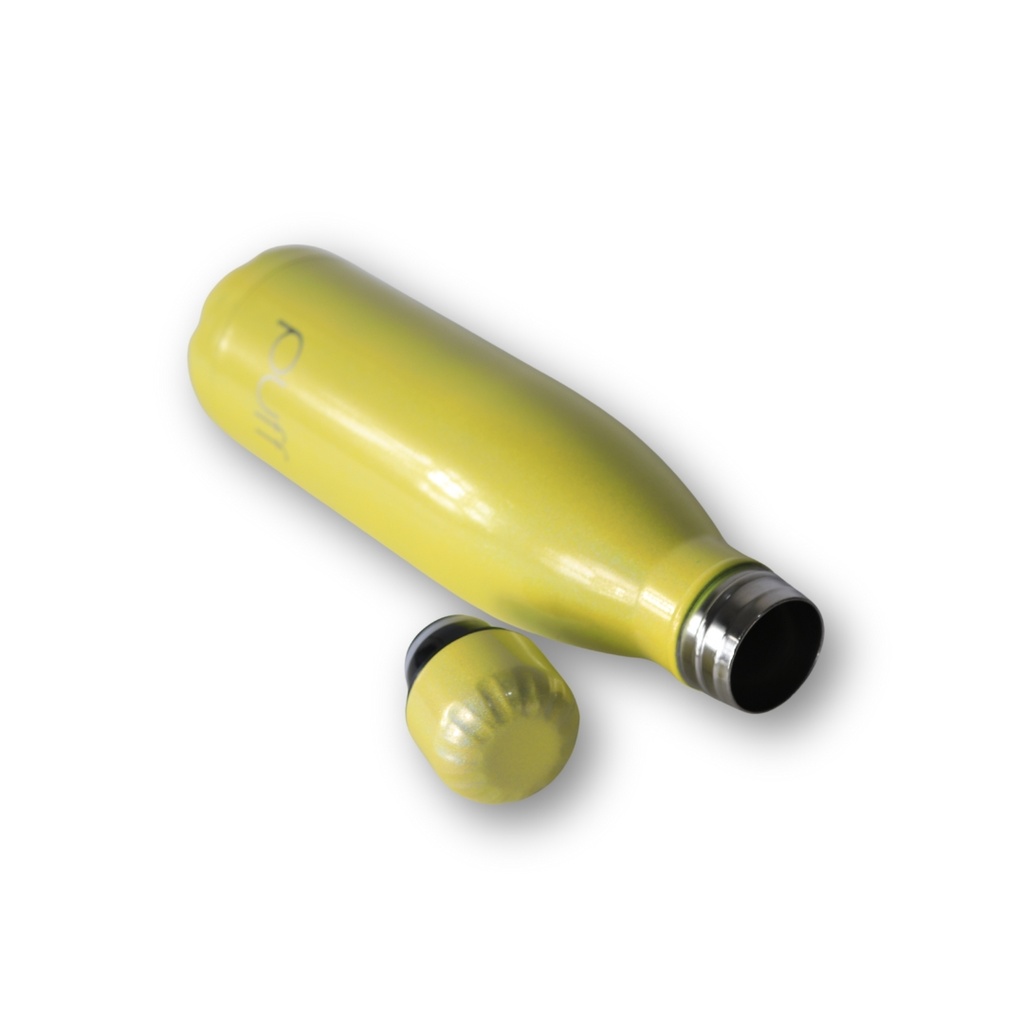 Puff - Water Bottle Shiny Gold Color 500ML