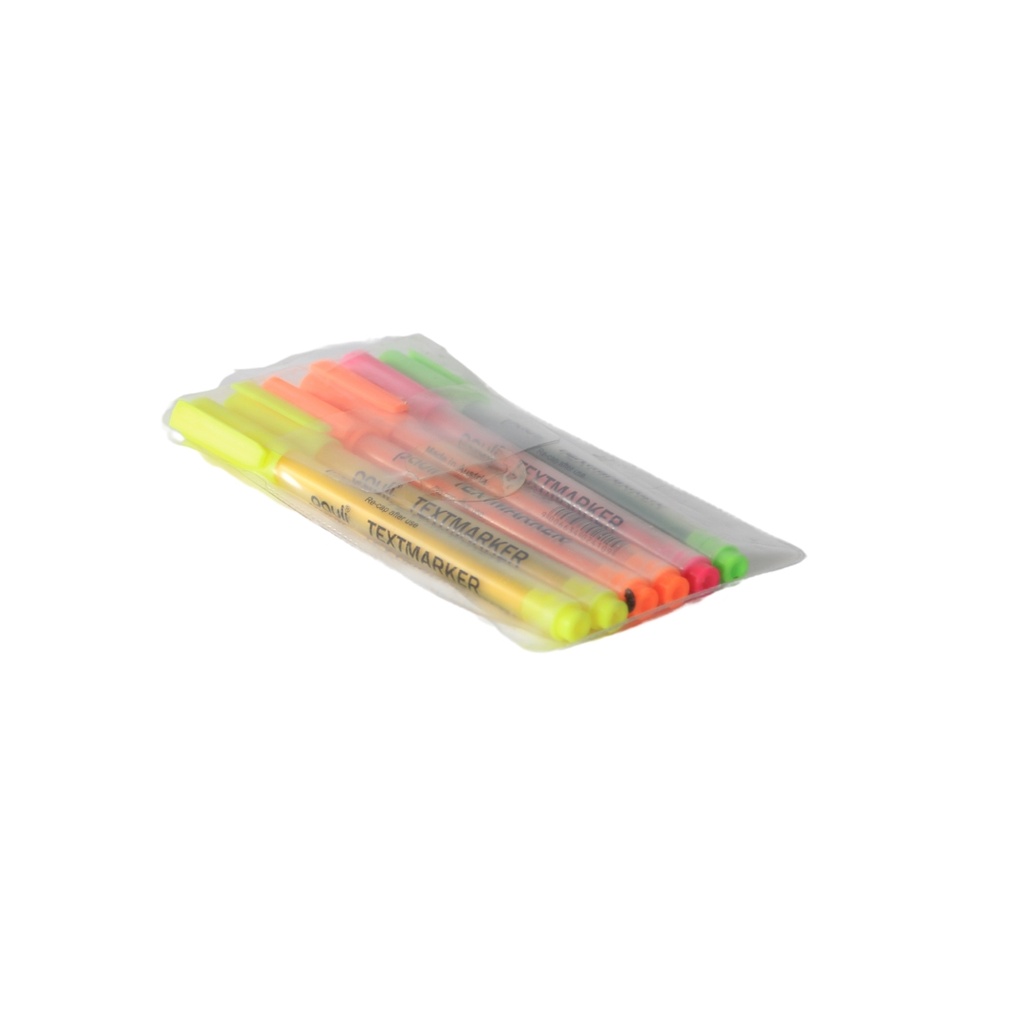 Pauli Text Markers Colorful 6Pc