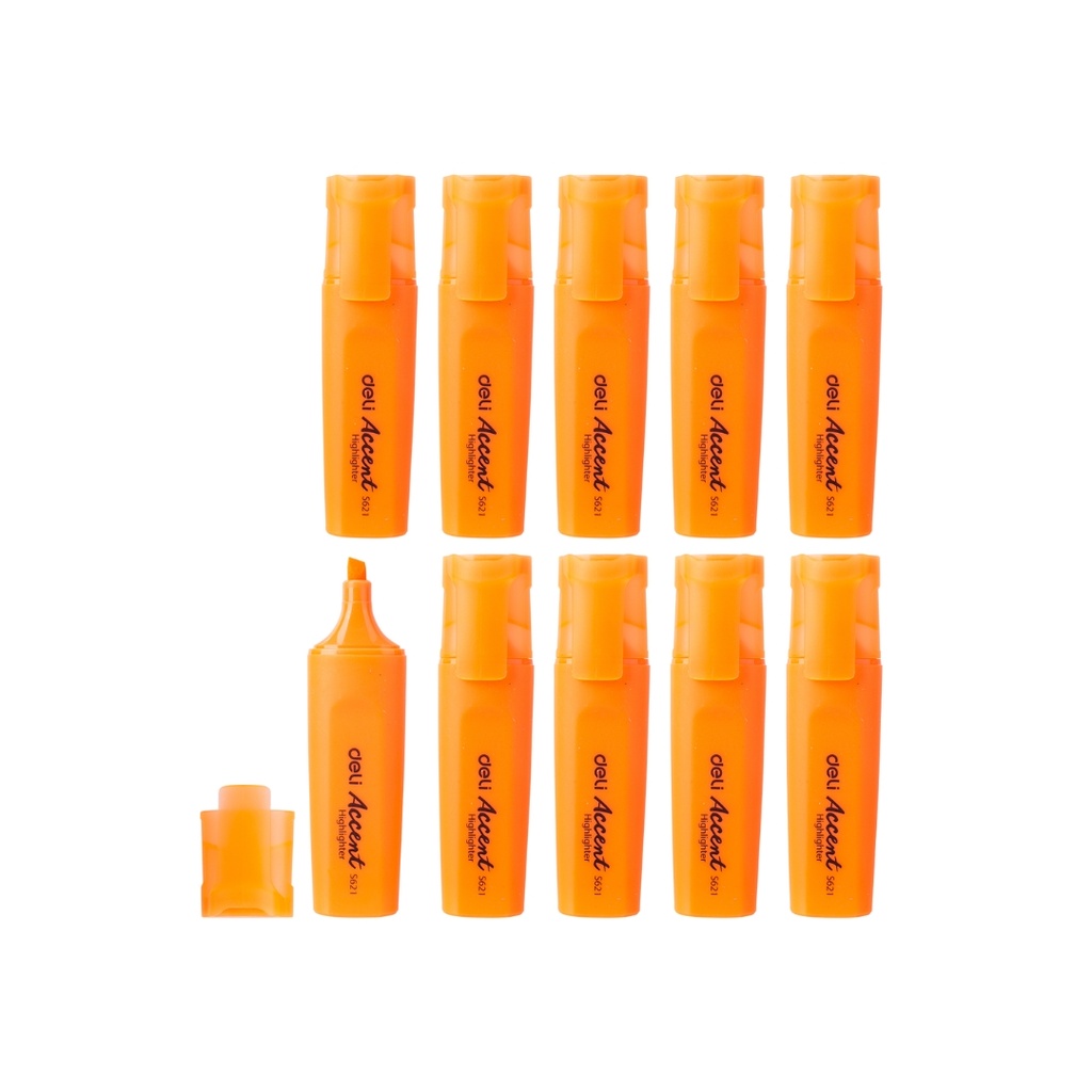 Deli-ES621 Highlighter, Orange, 1-5mm, 1 pc