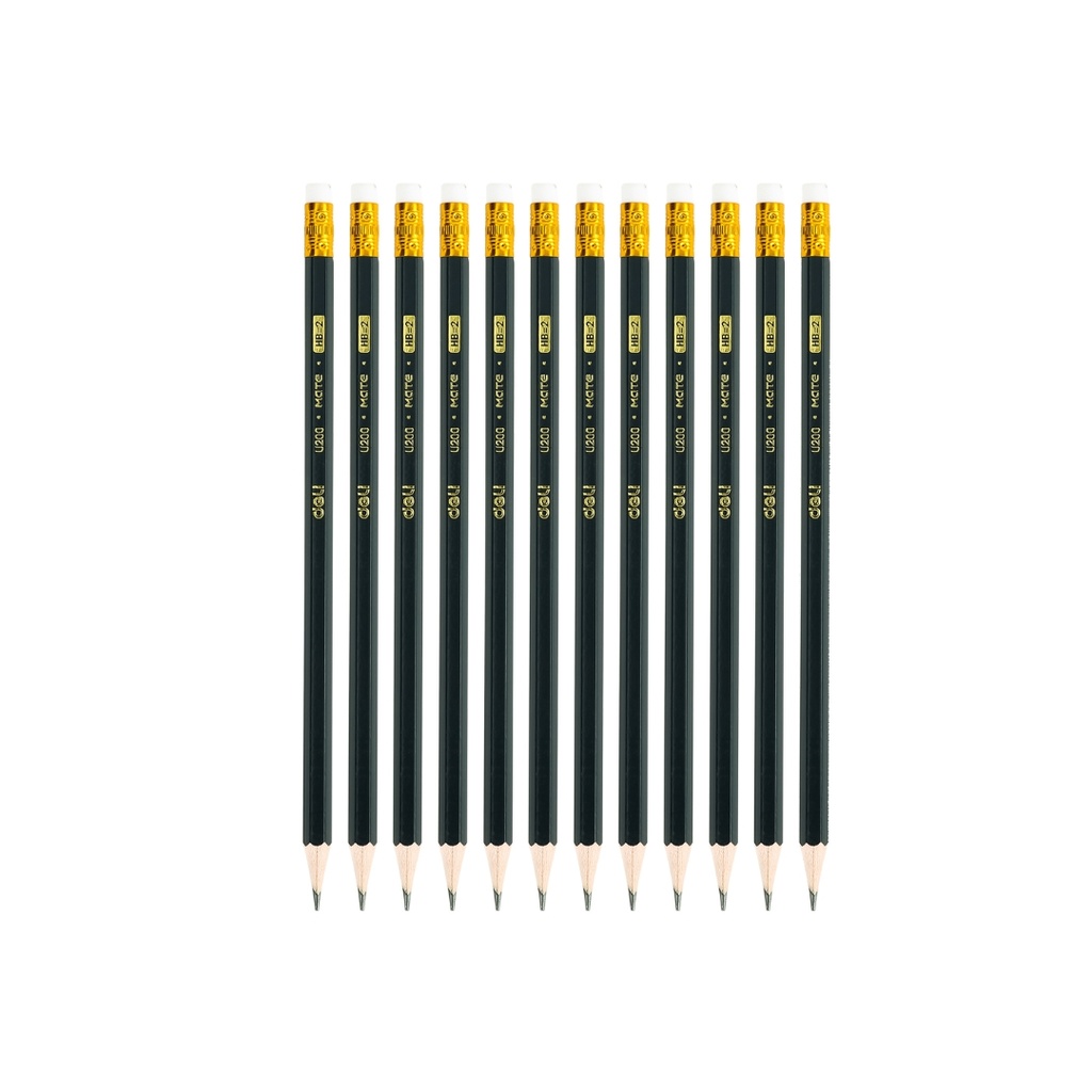 Deli - Graphite Pencil Hb W/Eraser 12Pc Dark Blue