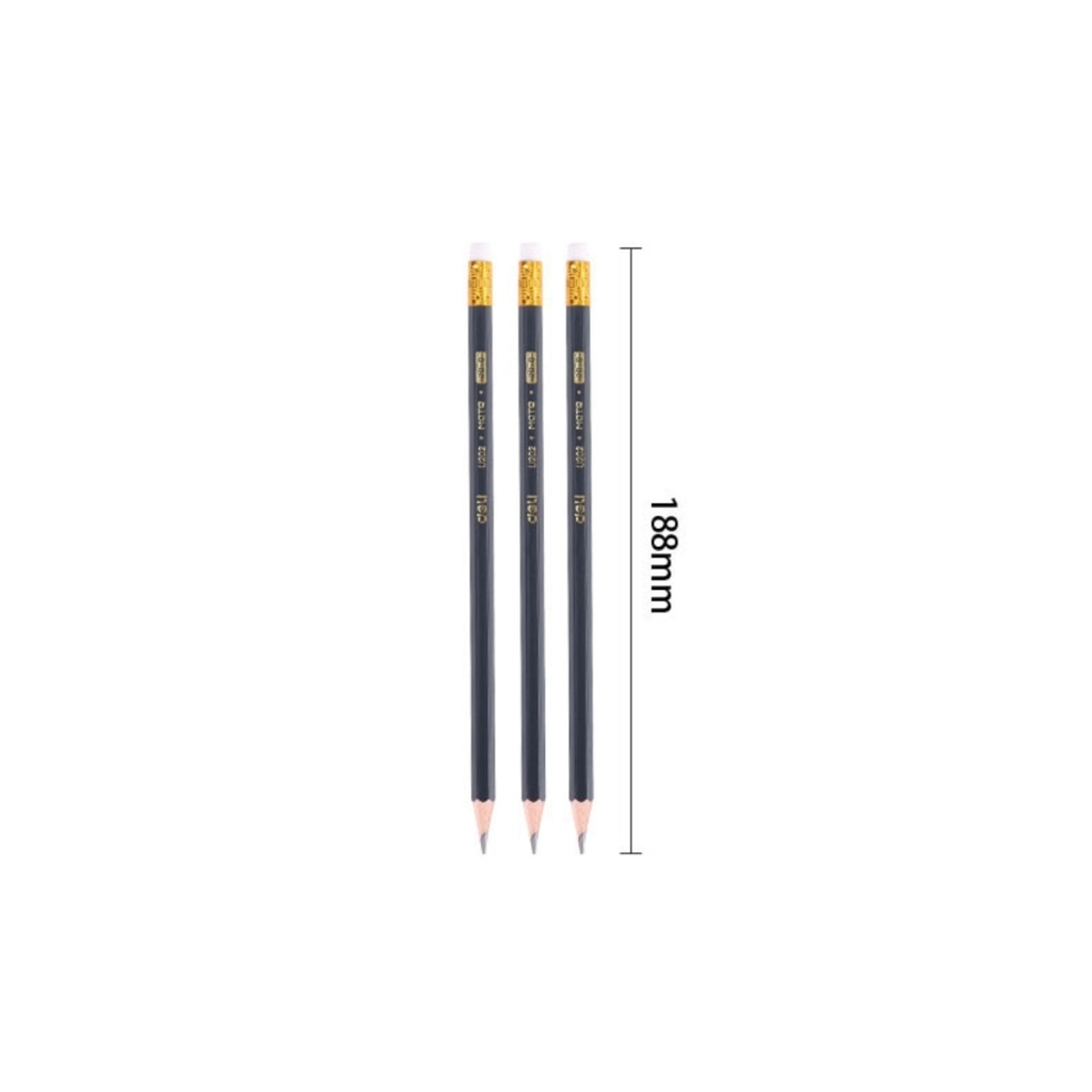 Deli - Graphite Pencil 2B W/Eraser 12Pc Dark Blue 