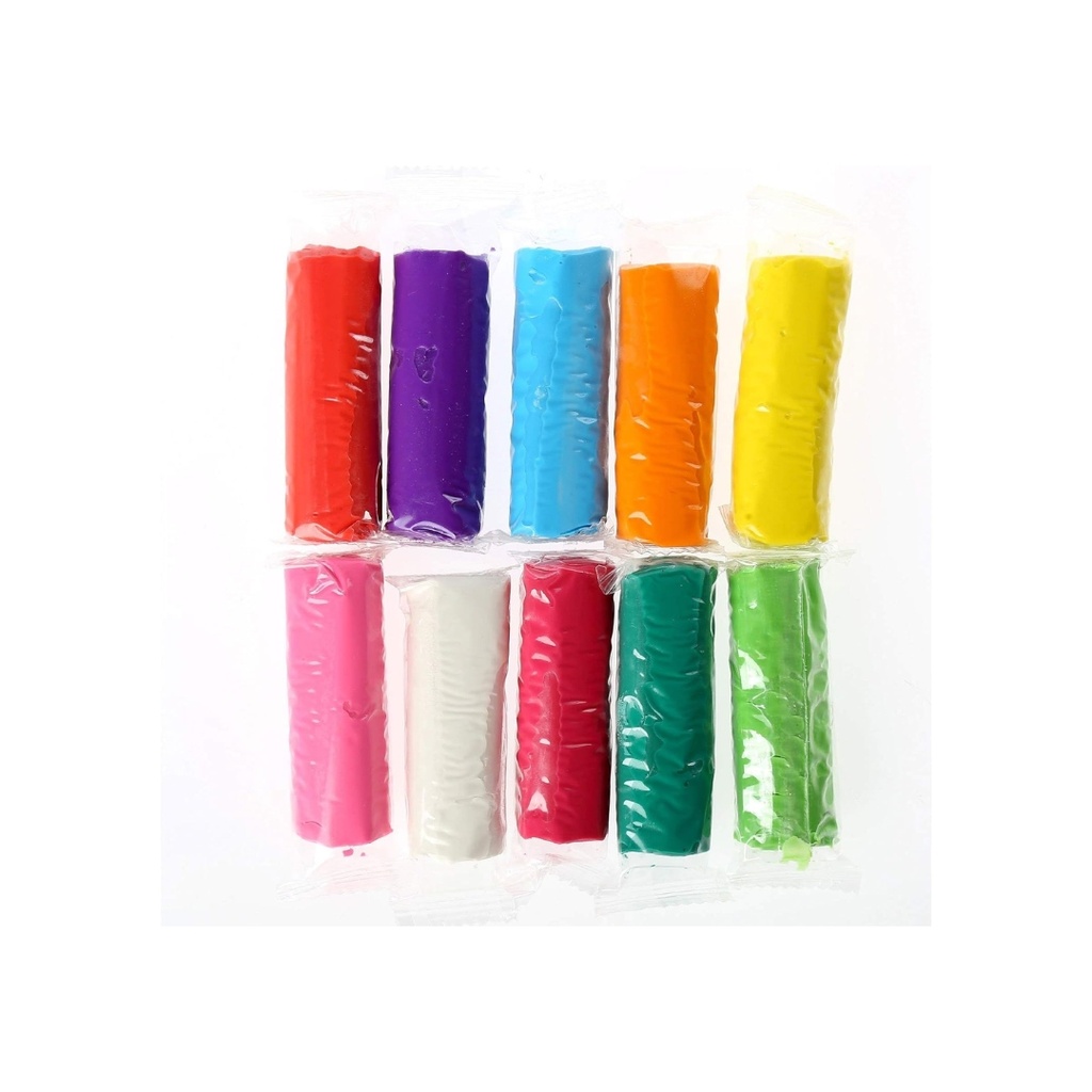 Faber-Castell Modelling Clay 500gm 10 Colors X 50gm In A Plastic Bucket, 120841