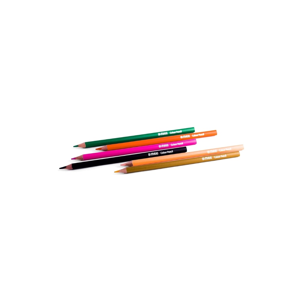 Maxi Triangular Colour Pencils 24 Colour Rt