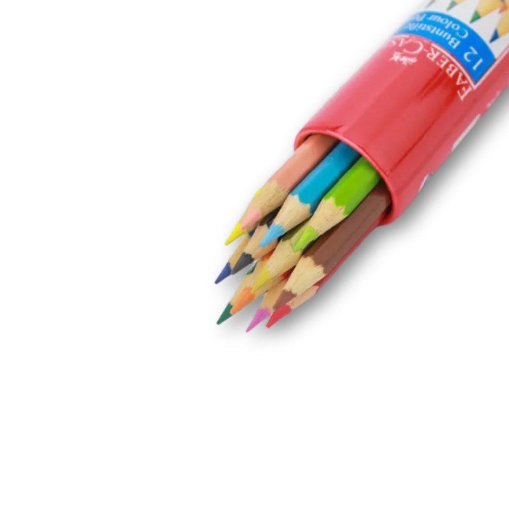 Faber Castell 12 Colors CLASSIC COLOUR PENCIL ROUND TIN 12'S