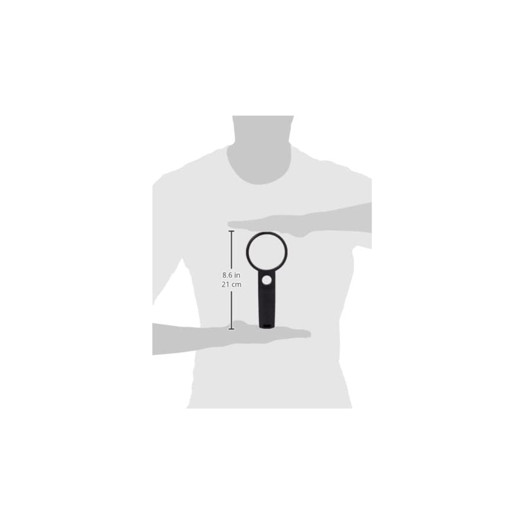 Deli Magnifier Glass: 3x, Black 