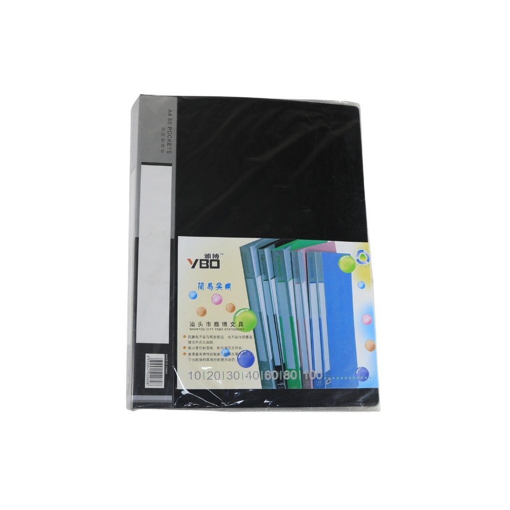 Clear Book File 60 Pocket A4 YBO