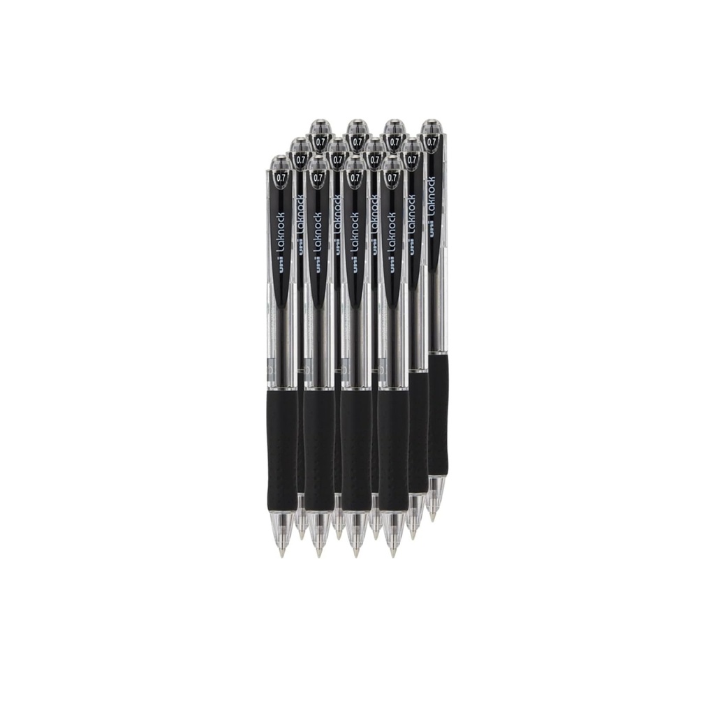 uni-ball Laknock B/point Pen 0.7mm Black  12pc
