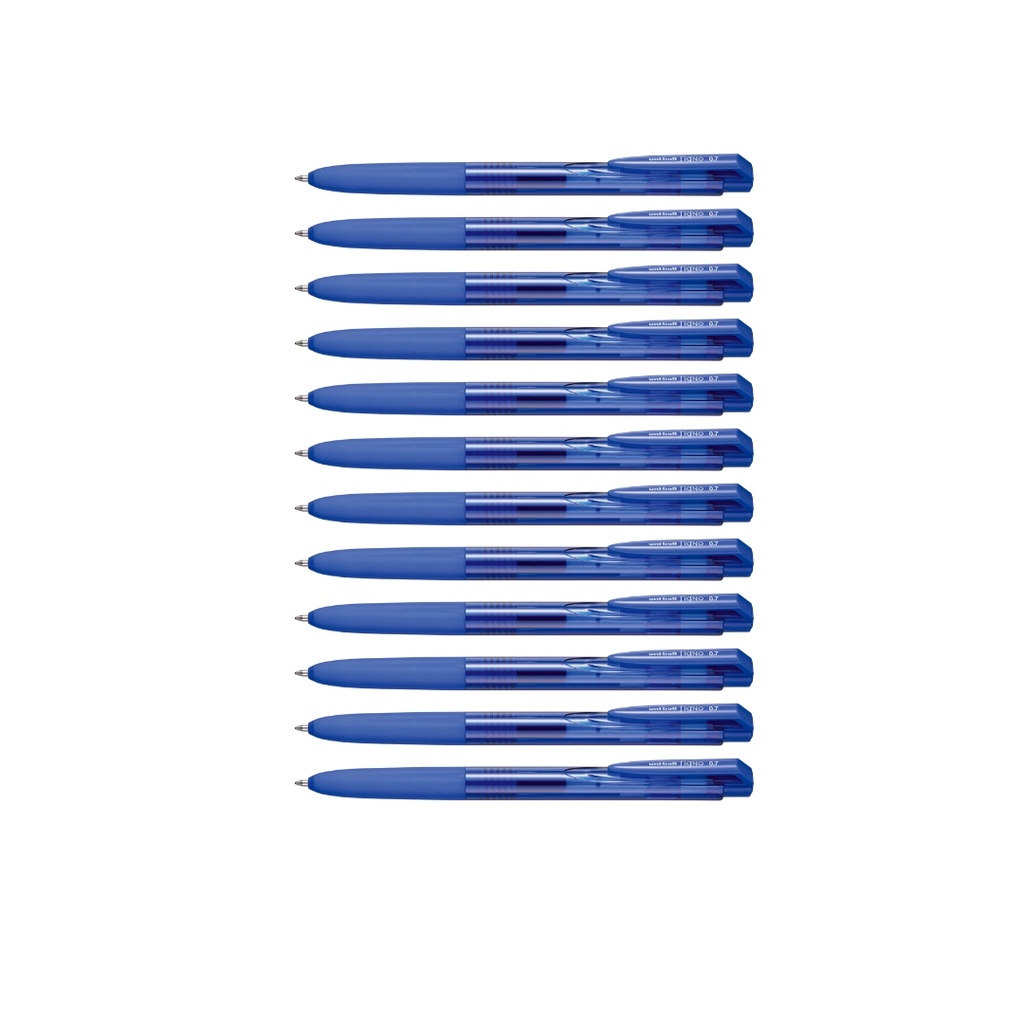 UNI-BALL Signo Retractable Gel Pen Fine 0.7mm Blue Pack of 12 Pens
