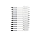 Pentel Floatune Rollerball Pen, 0.8mm Medium Line, Black Ink, 12 Pack 