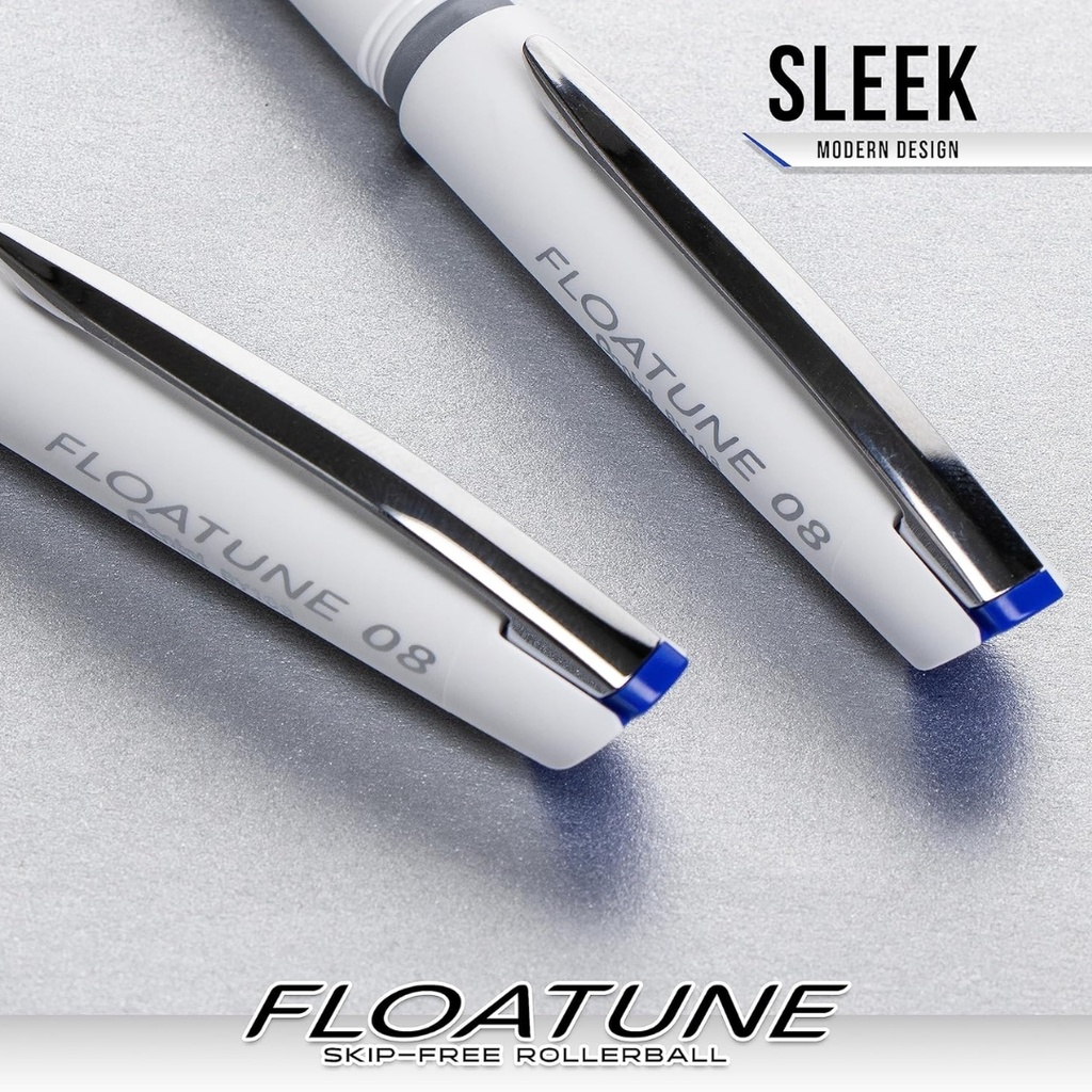 Pentel Floatune Rollerball Pen, 0.8mm Medium Line, Black Ink