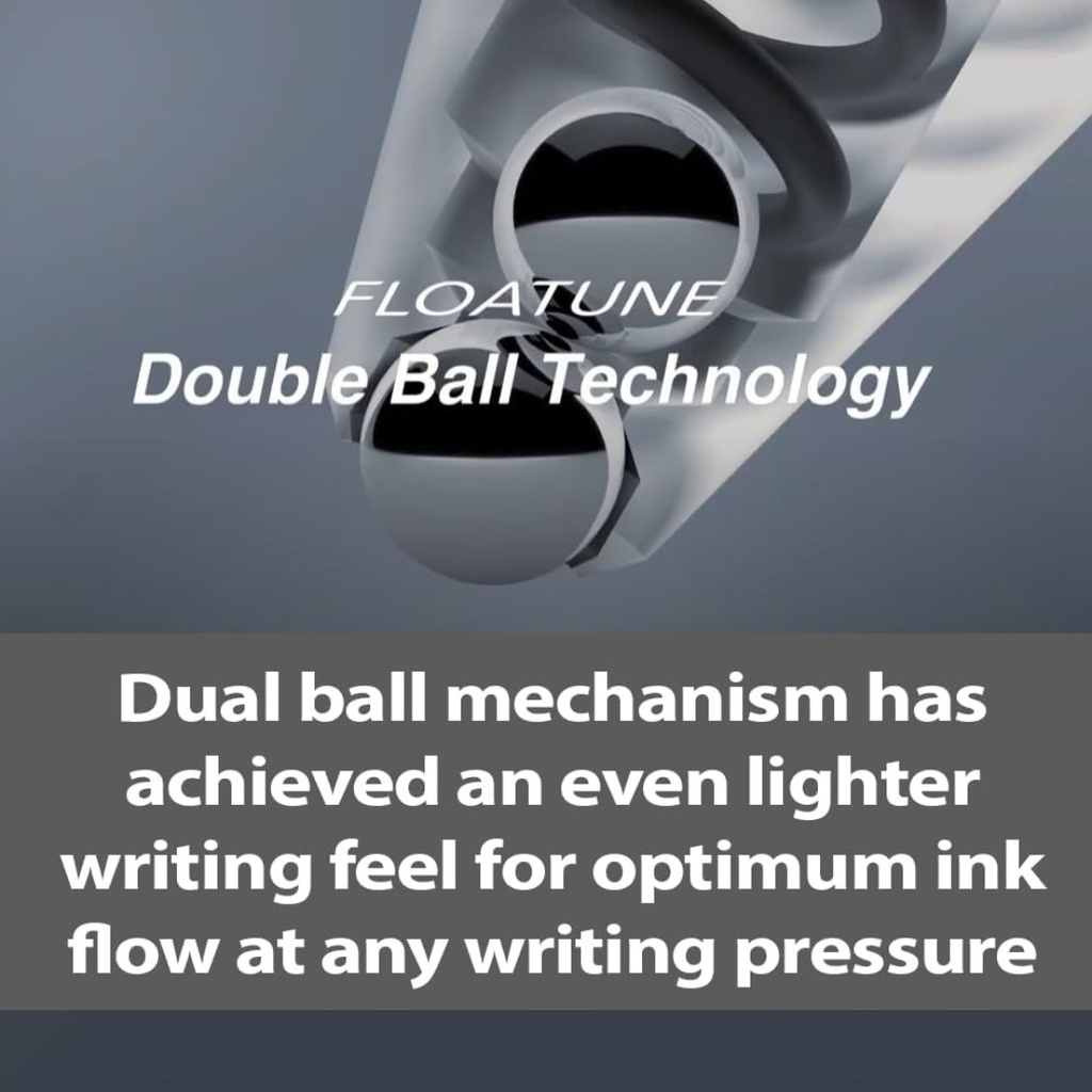 Pentel Floatune Rollerball Pen, 0.8mm Medium Line, Blue Ink 