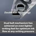 Pentel Floatune Rollerball Pen, 0.8mm Medium Line, Blue Ink 