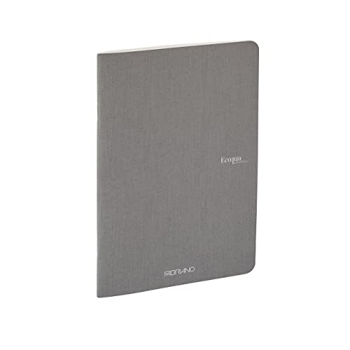 Fabriano EcoQua Original Staple-Bound Notebook  8.3  X 11.7   A4  Dotted  40 Sheets  Grey