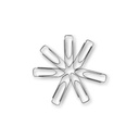 MAXI - 33MM BOAT SHAPE PAPER CLIP BOX OF 100PC SILVER