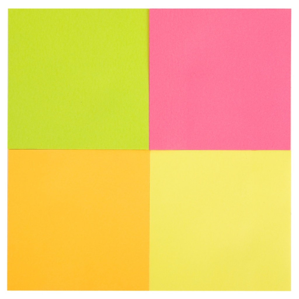 Deli-EA03003 Sticky Notes, 3''×3'' 4*100 