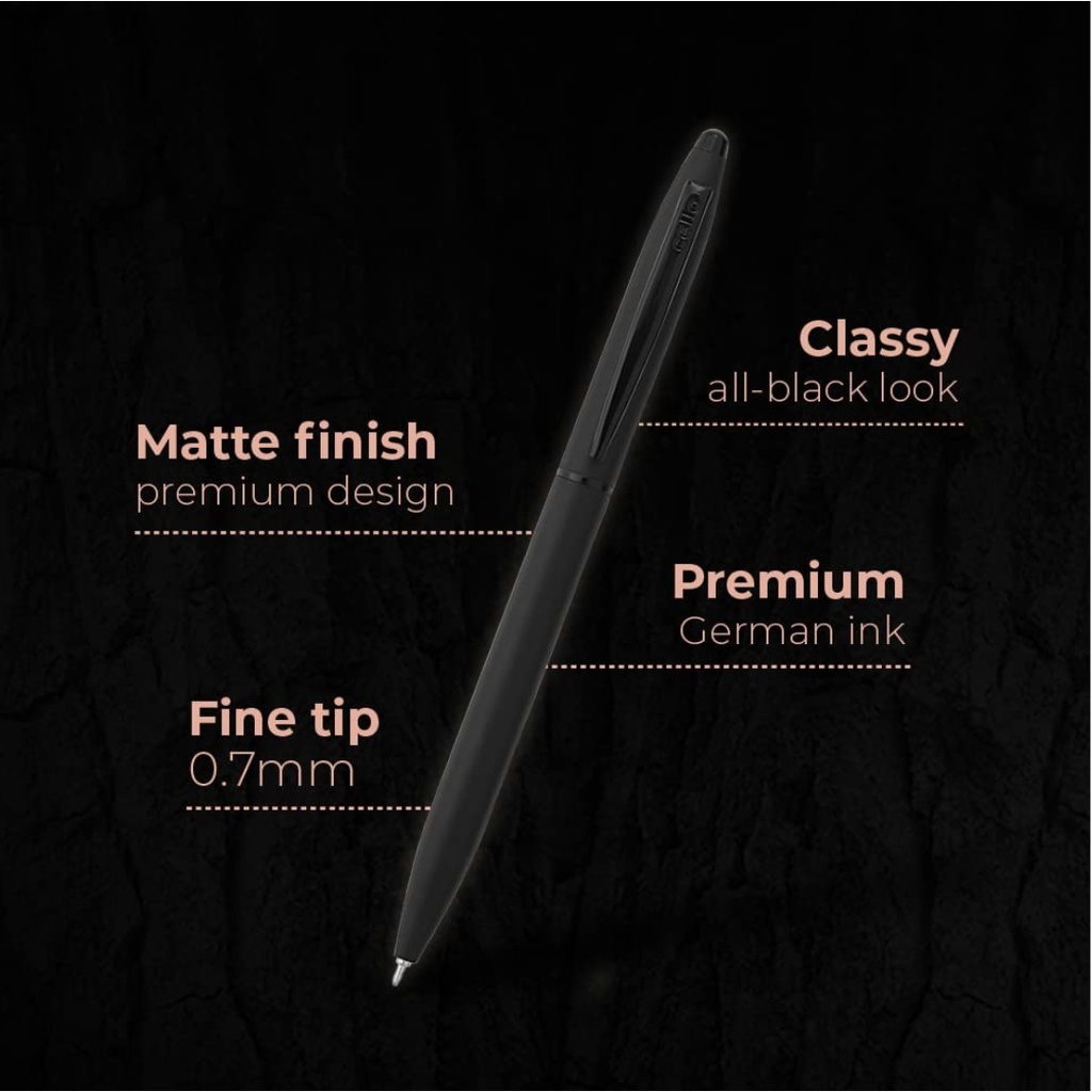 CELLO Signature Pen CARBON SLIM Blue 