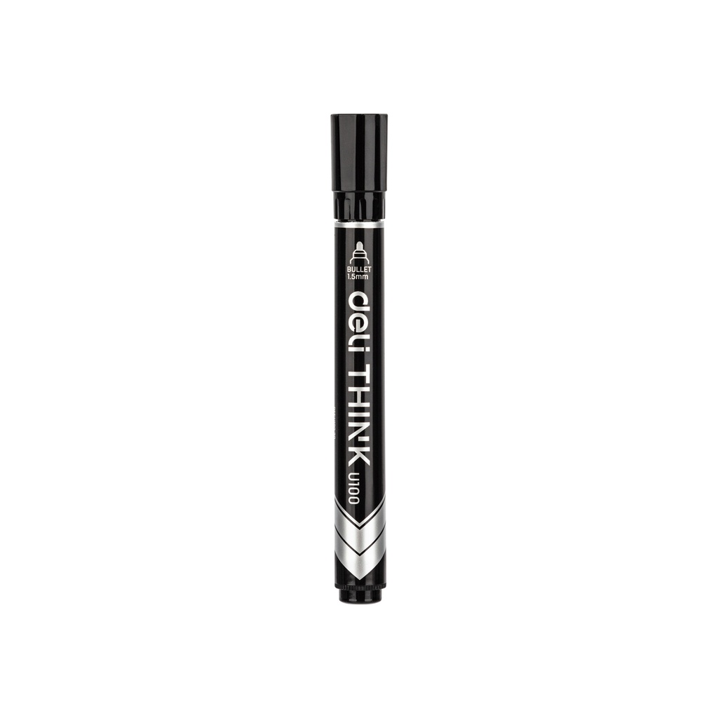 DELI,Permanent Marker Black Pen No.U10020 1Pack/12pc