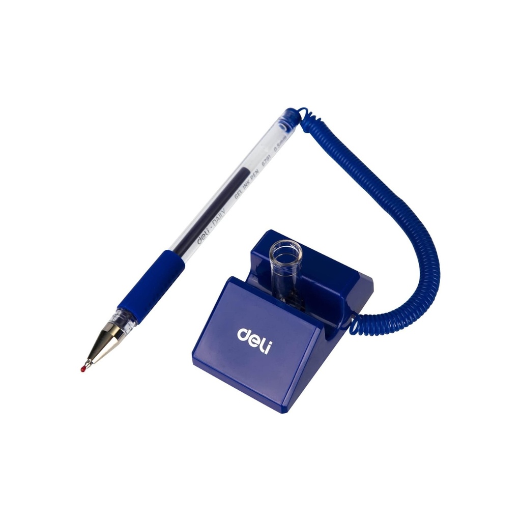 Deli-E6791 Desk Pen Stand 0.5mm Blue  