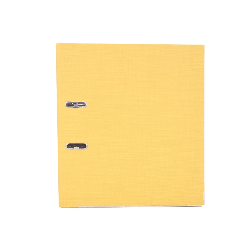Deli Lever Arch File, Yellow, 70mm, Large