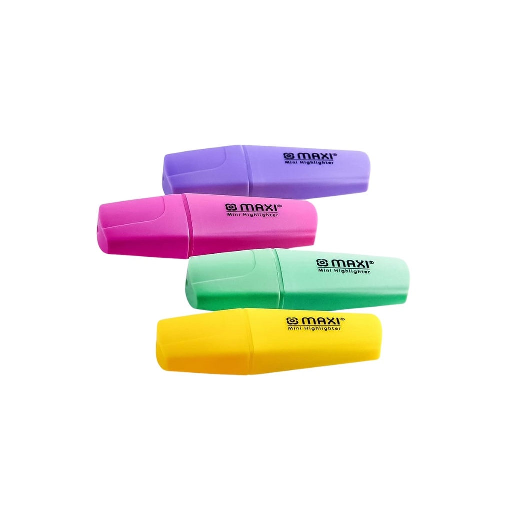 Maxi - Mini Highlighter Pastel Color 4pc