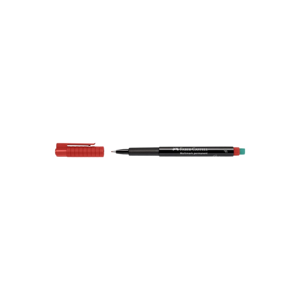 Faber Castell - Multi mark Permanent Pen Red