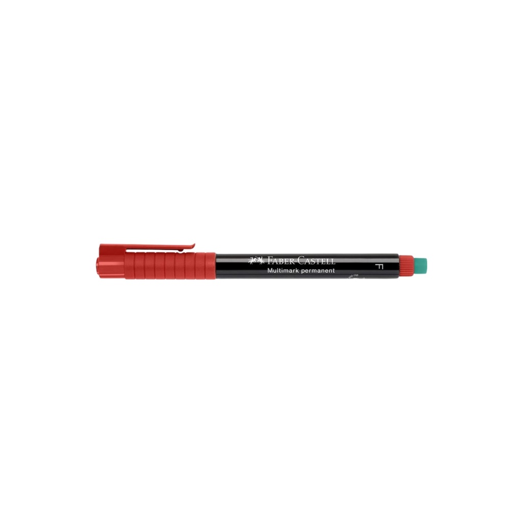 Faber Castell - Multi mark Permanent Pen Red