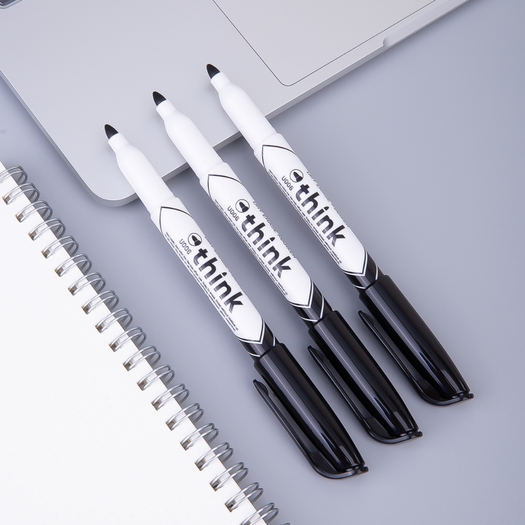 Deli-EU00620 Whiteboard Marker, Black 1-1.5mm