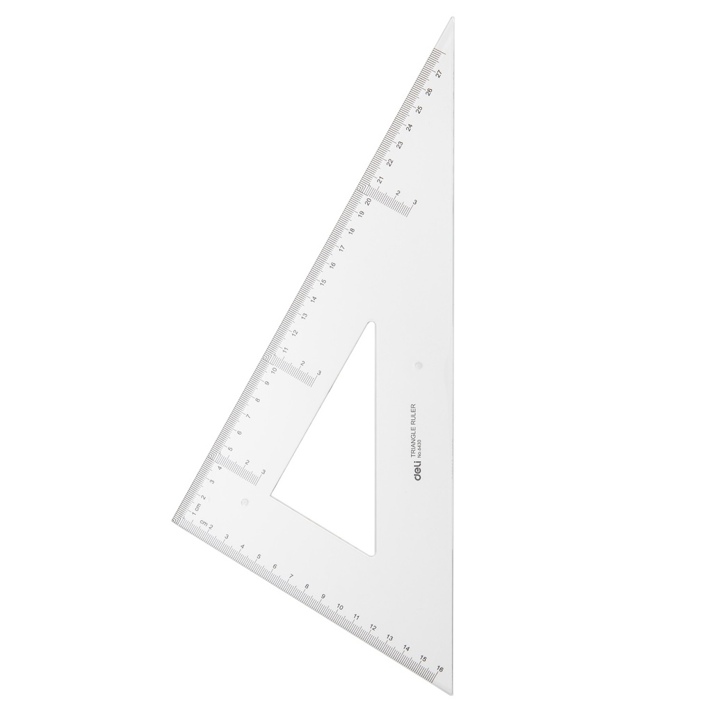 Deli-E6430 Set Square TRANSPARENT ,28cm