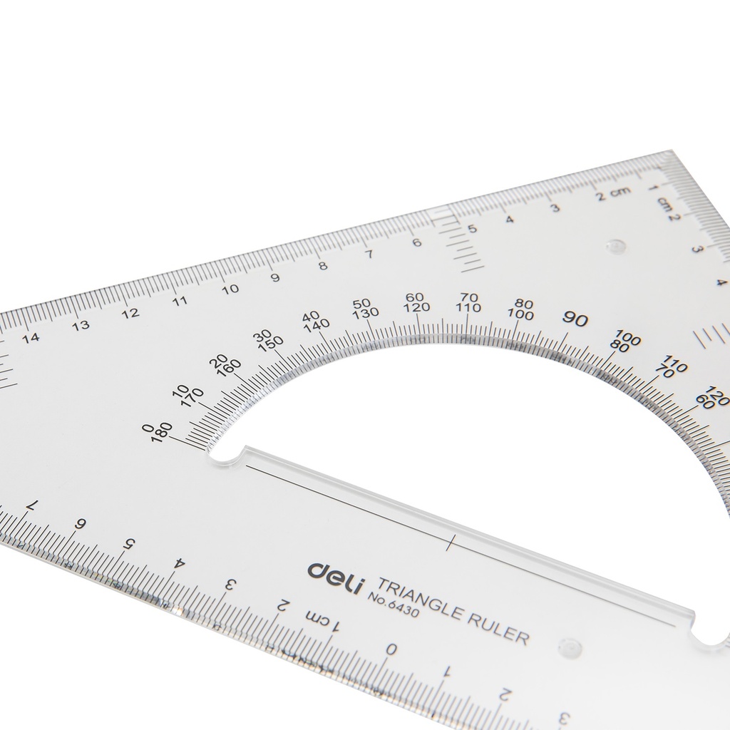 Deli-E6430 Set Square TRANSPARENT ,28cm