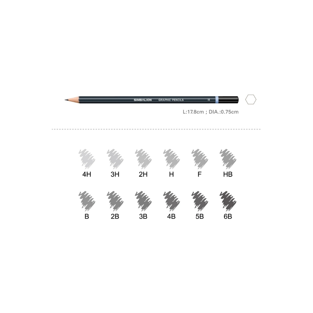 Master +plus graphic pencils 12 pics