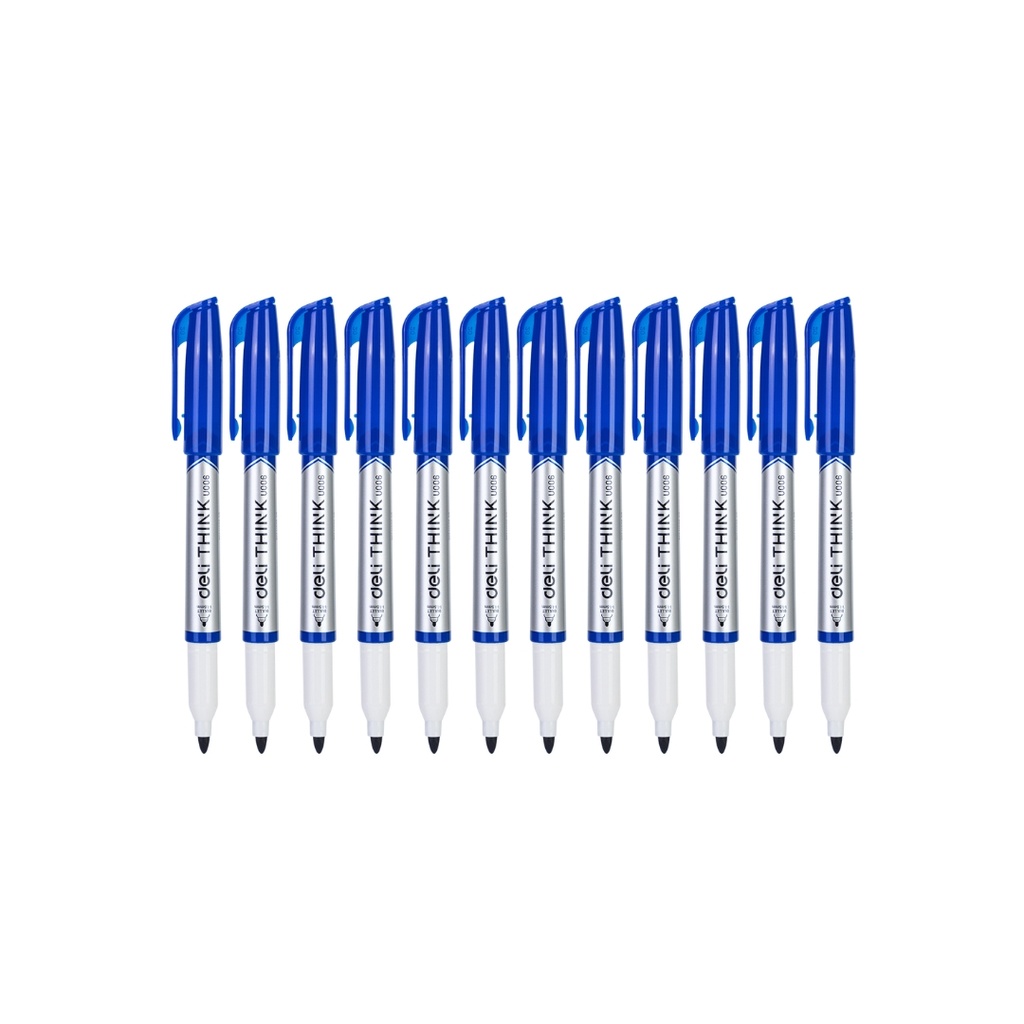 Deli-EU00630 Whiteboard Marker, Blue 1-1.5mm 1Pack/12pcs
