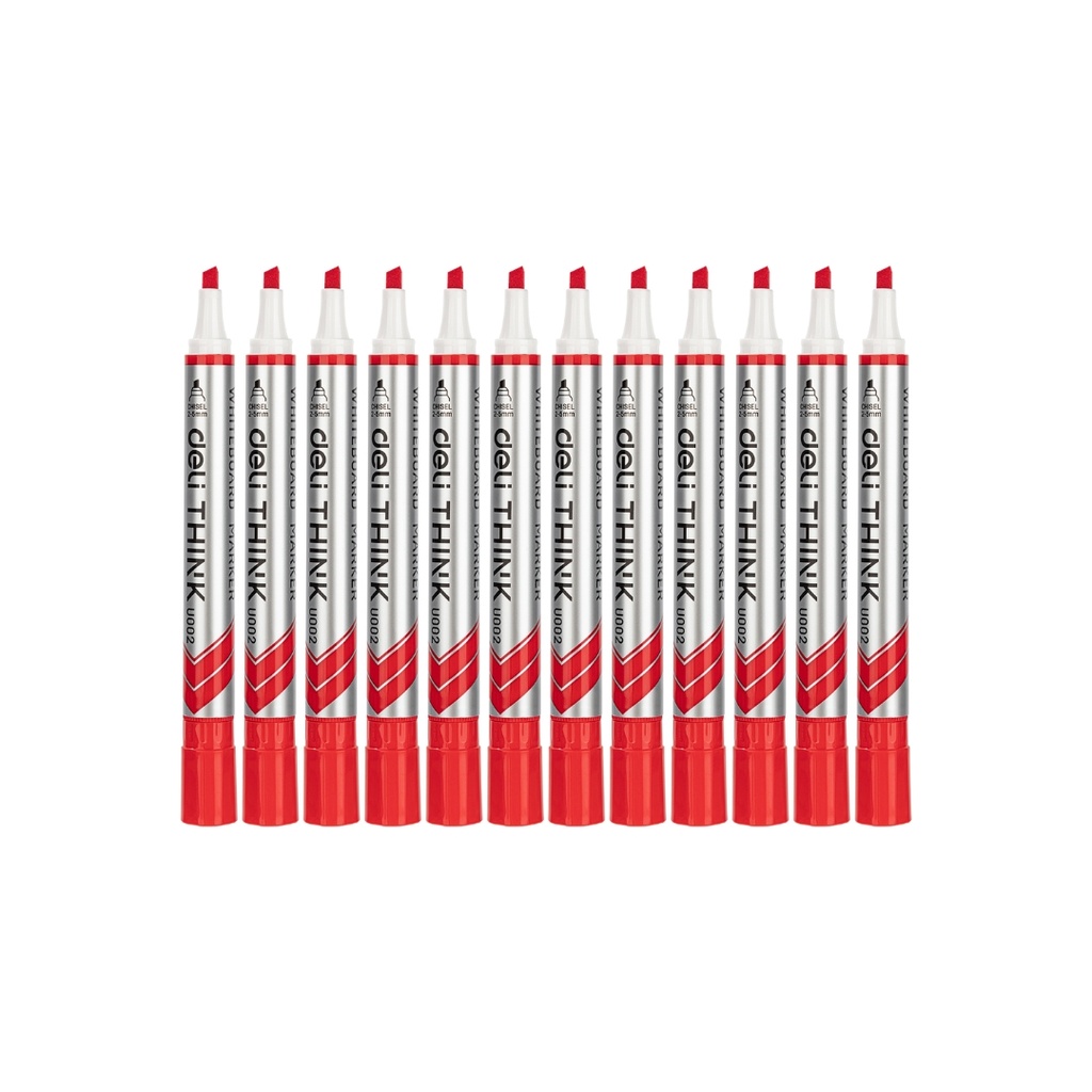 Deli - White Board Marker Red U00220 2/5mm, 1 pc