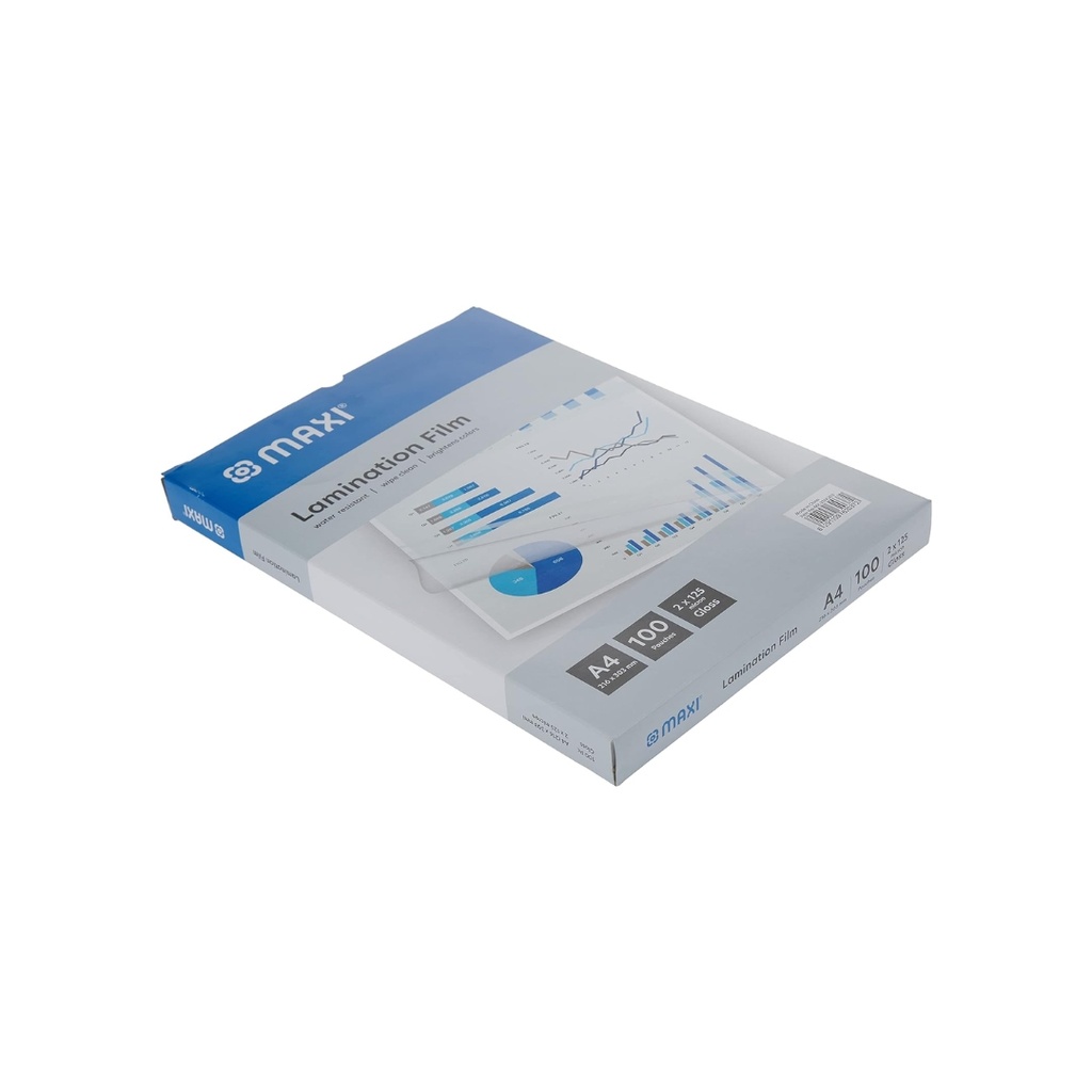 Maxi 100 Pouches A4 Laminating Film, 216 x 303 mm