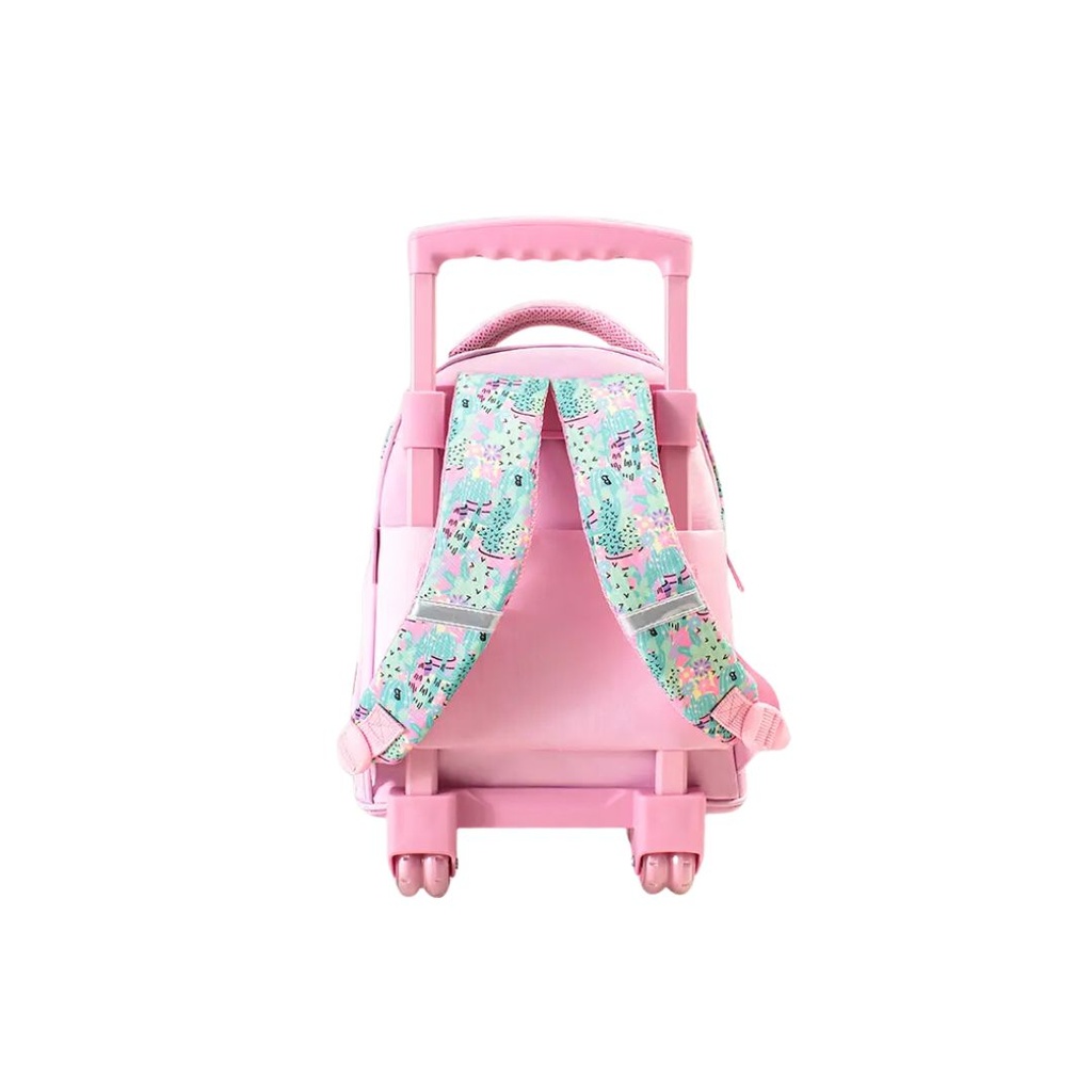 Glossy Bird Trolly School Bag - Cute Pink  - 14 Inch, GB2643T