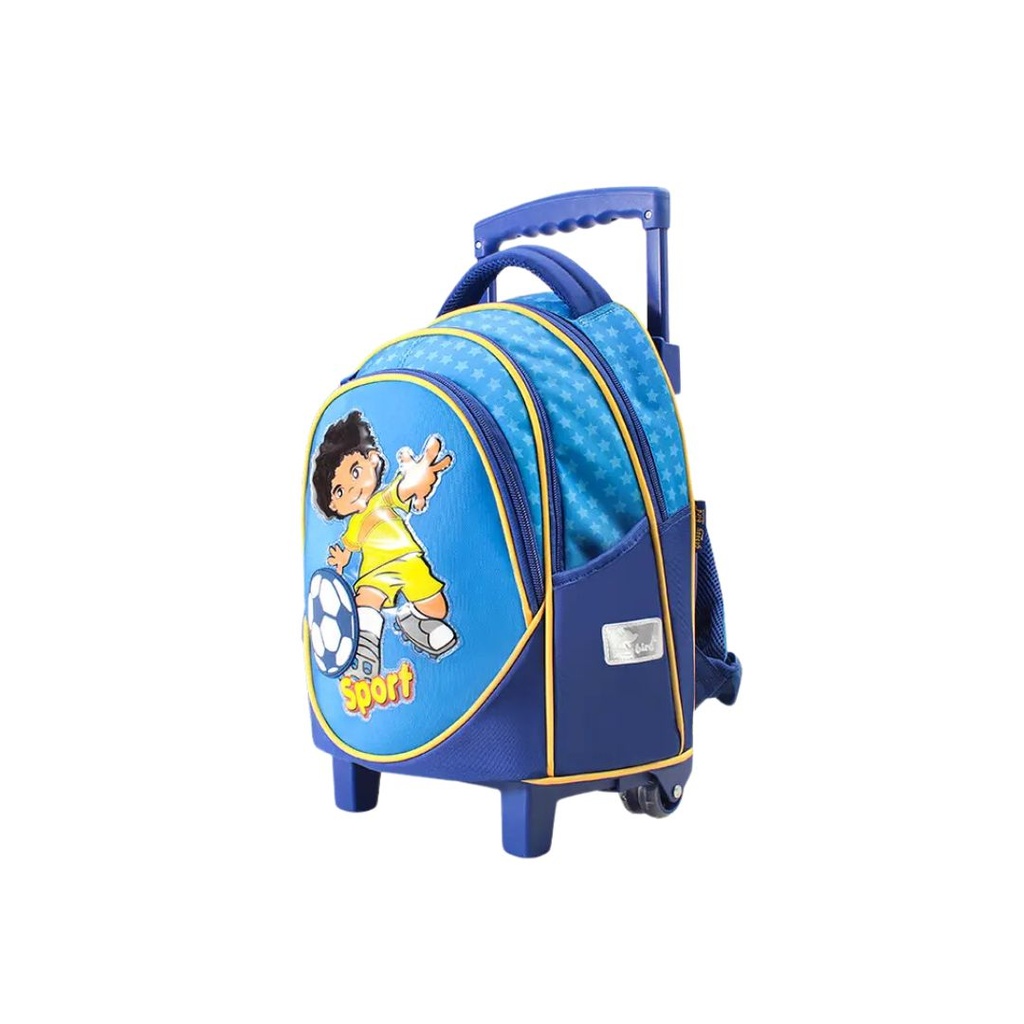 Glossy Bird Trolly School Bag - Sport Boy  - 14 Inch,NO.GB2651T