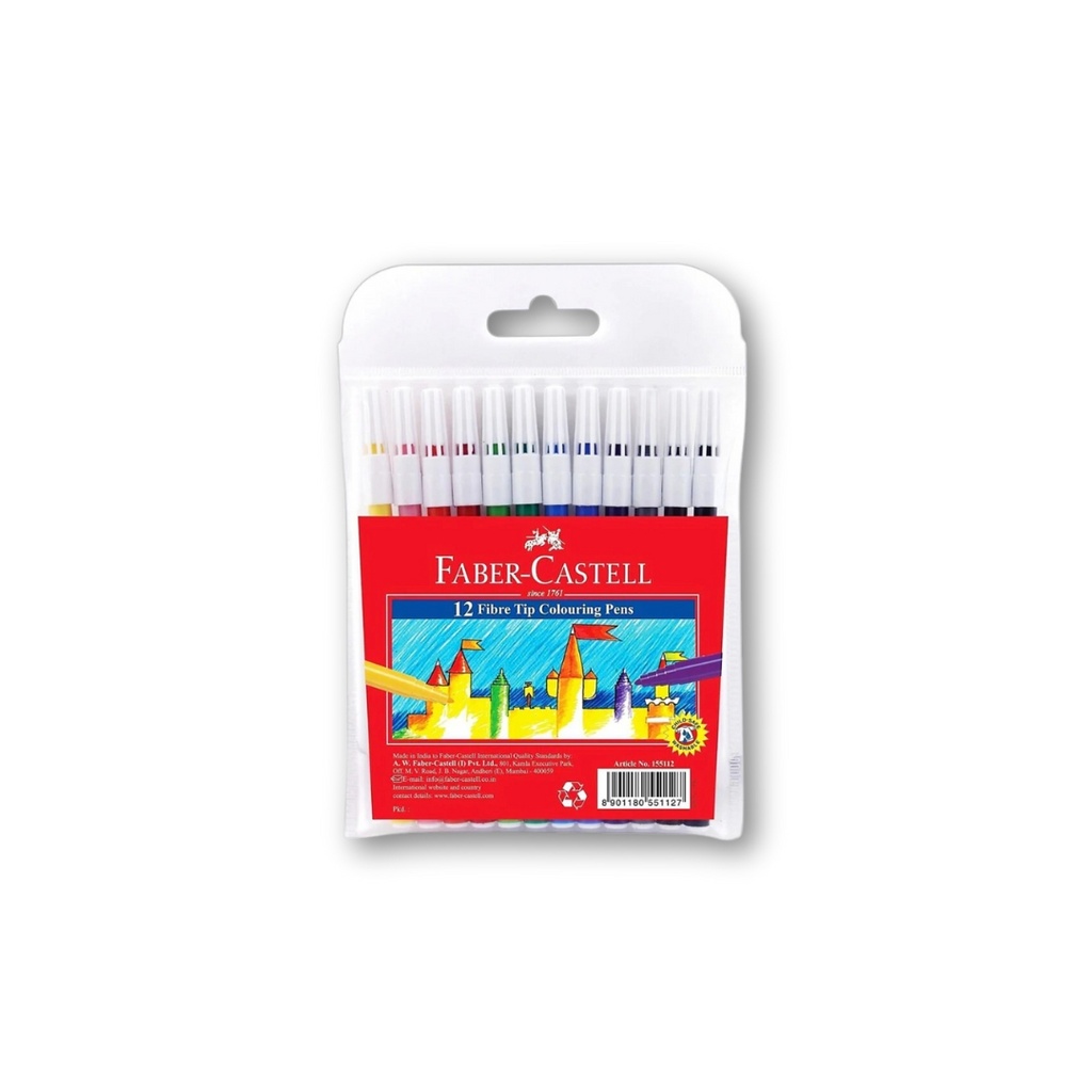 Faber-castell Sketch Pen 12 Colour Markers 