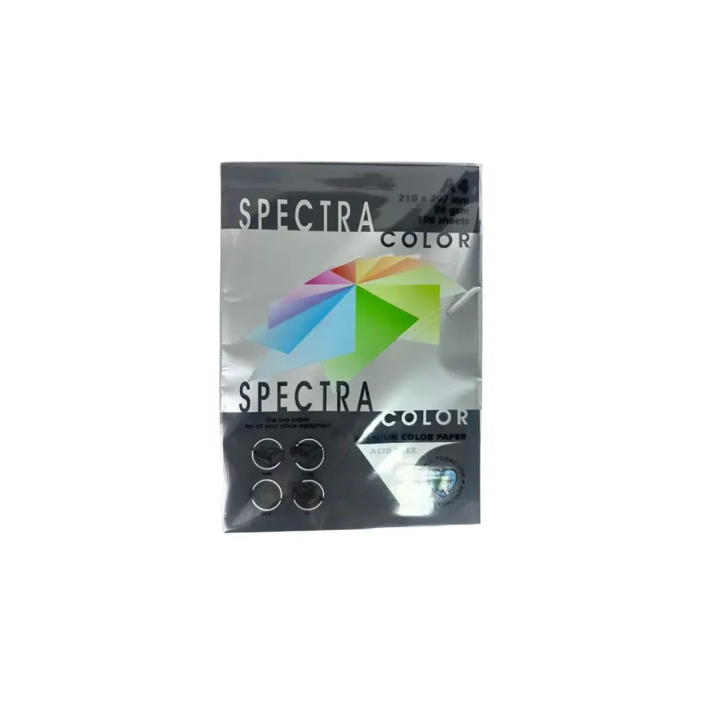 A4 Spectra Color Paper 80gsm Black No: 40401