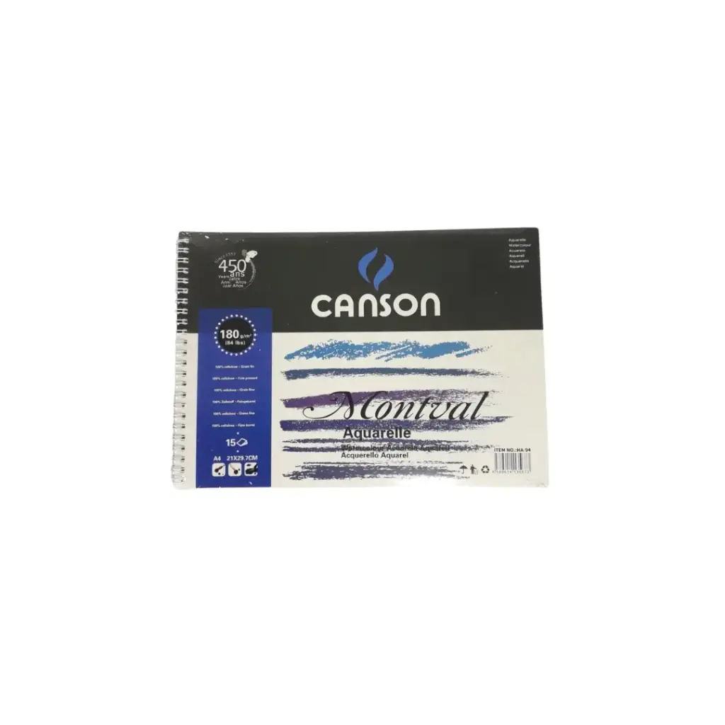 Canson Drawing Book Spiral A4 180GSM NO:HA-94