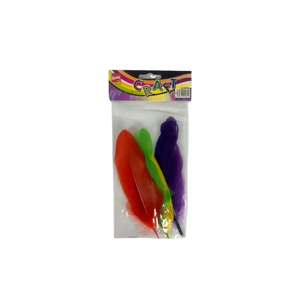 Feather Art Craft Jermey Mix Colors 4Pc
