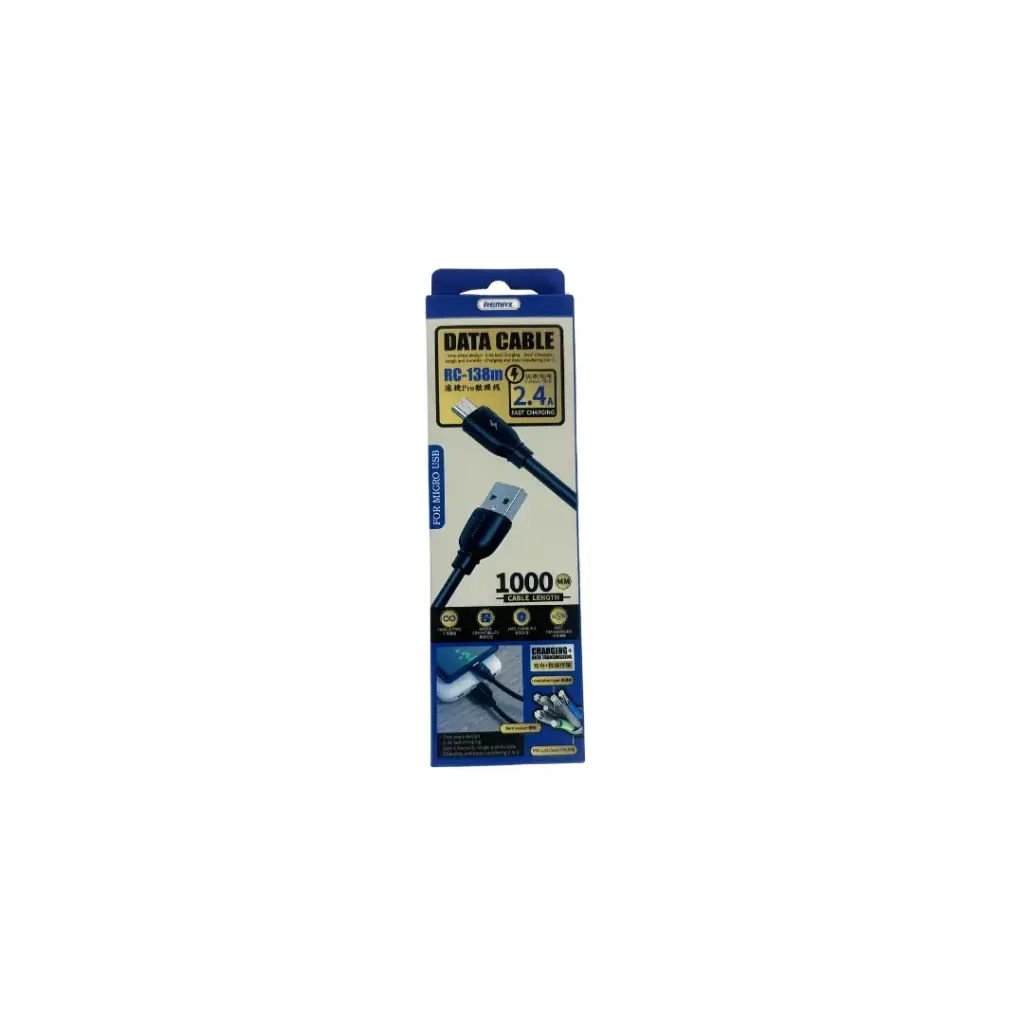 كابل بيانات Remax RC-138m Micro USB
