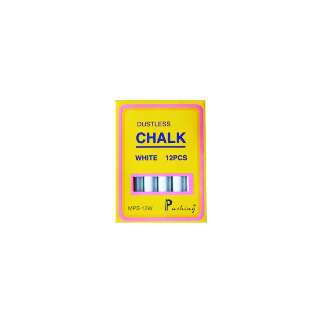 Dustless Chalk White 12Pcs