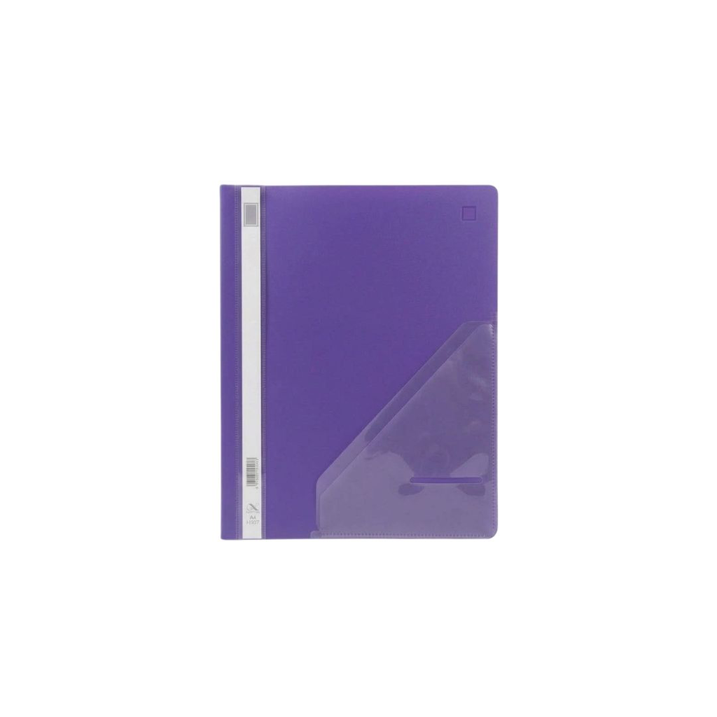 ALPHA Size A4 Clear Document Folder with Corner Pocket 