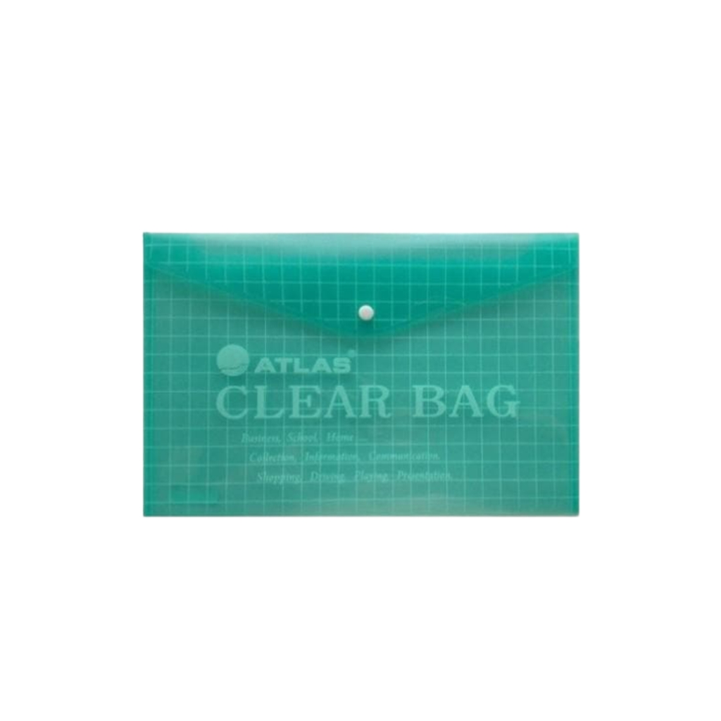 Atlas Document Clear Bag Green