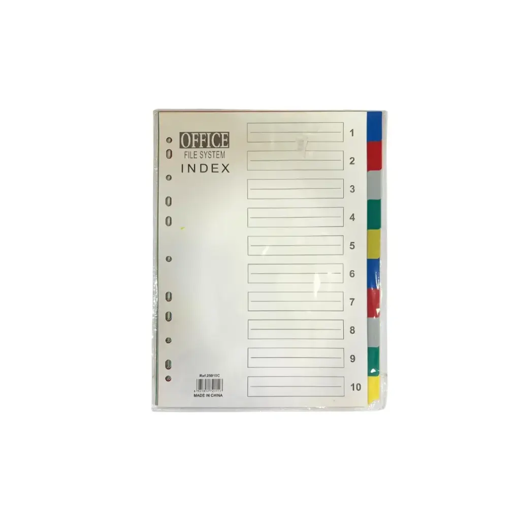 OFFICE File System Index 10 Dividers 25010C