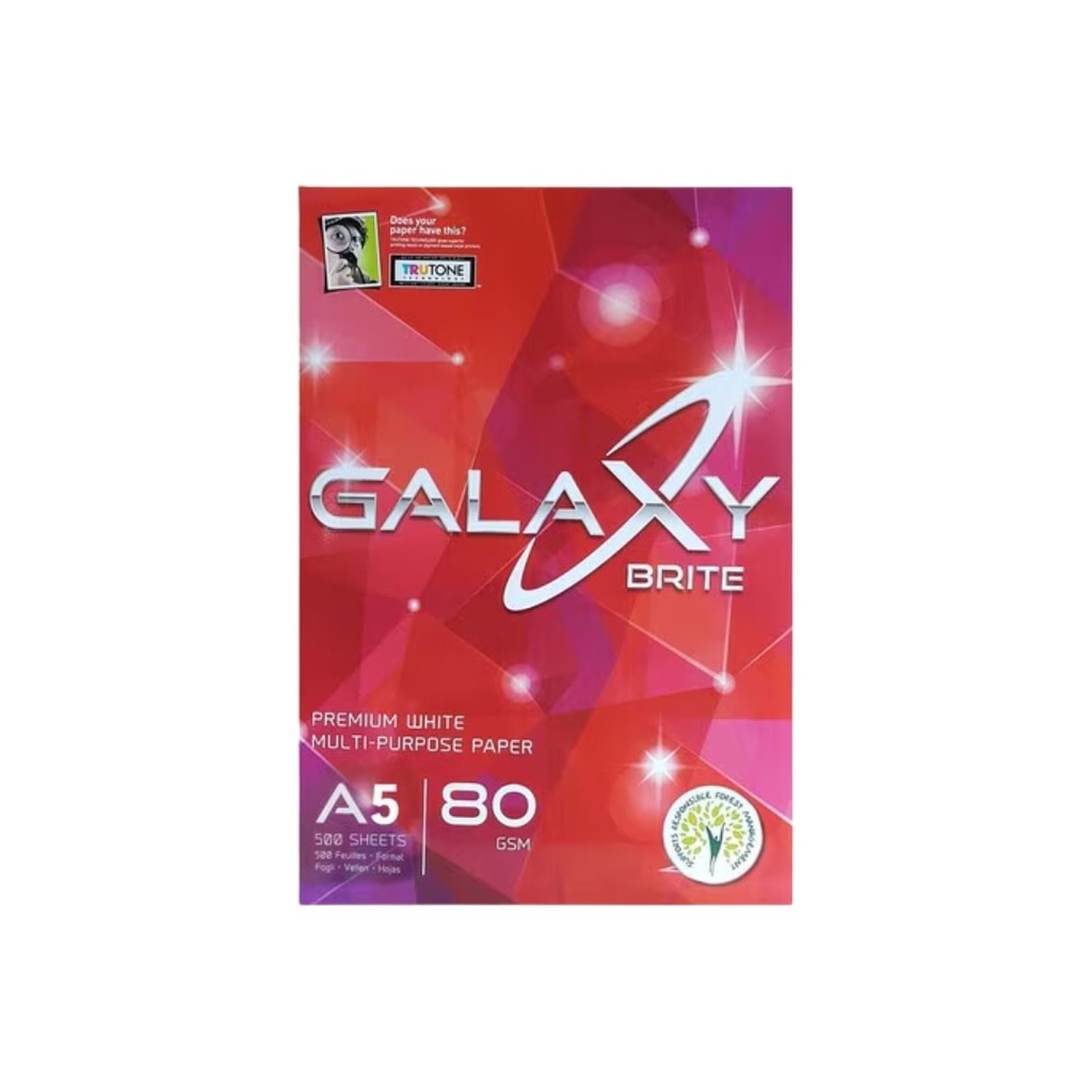 Galaxy Brite - A5 Paper - 80 GSM/500 Sheet